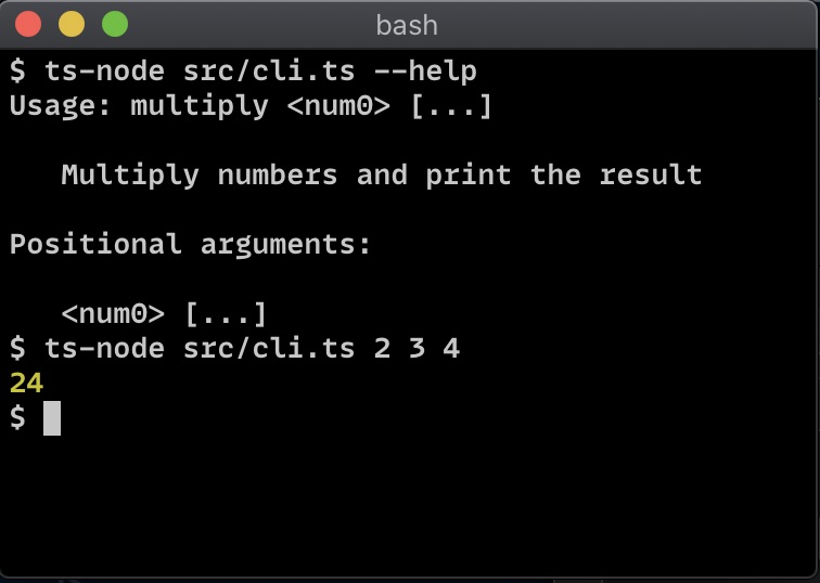 Multiply CLI in Node.js
